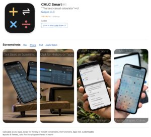 CALC Smart App Store listing